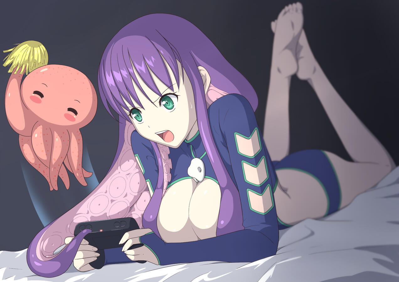 Umi playing Animal Crossing